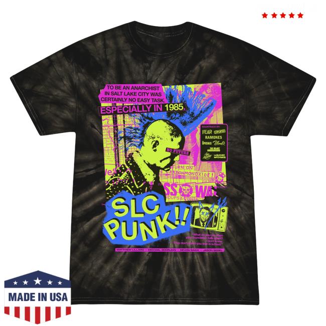 Official Studiohouse Designs Slc Punk Tie Dye Tshirt Black