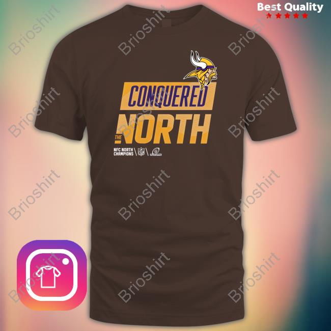 Minnesota Vikings Conquered The North Tee Shirt Nfc North Champs