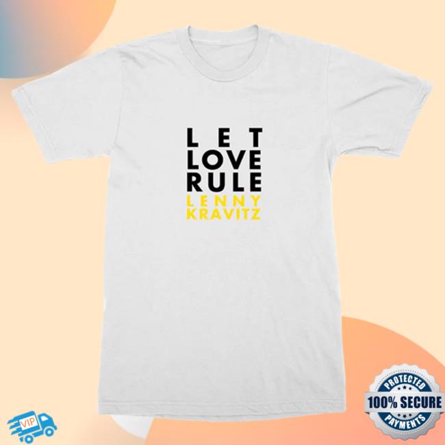 Official Lenny Kravitz Store Shop Let Love Rule White Tshirt Lenny Kravitz Apparel Clothing