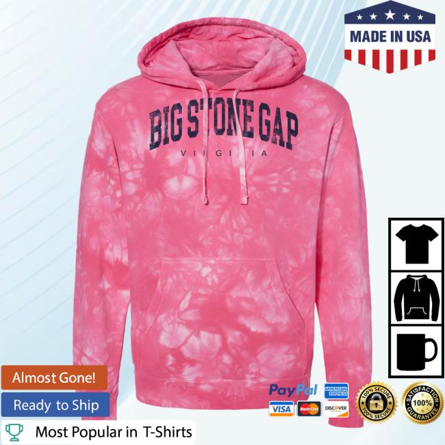Official Hometown Apparel Clothing Merch Big Stone Gap Virginia Urban Vibe Tie-Dye Crew neck Sweatshirt Tie Dye Pink / Navy