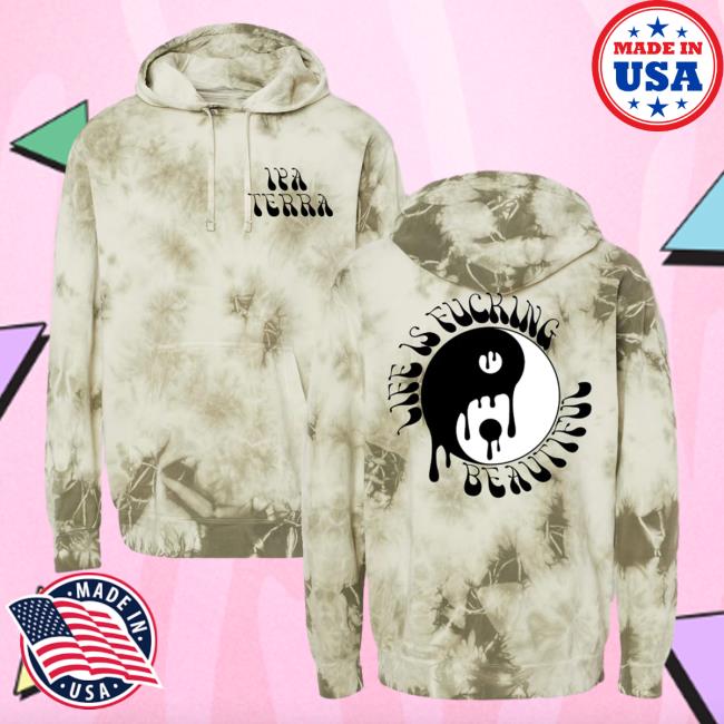 Official Iya Terra Merch Yin Yang Tie Dye Hooded Sweatshirt