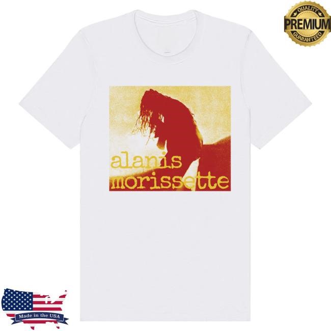 Official Alanis Morissette Merch Store Shop Alanis Yellow Silhouette White T Shirt