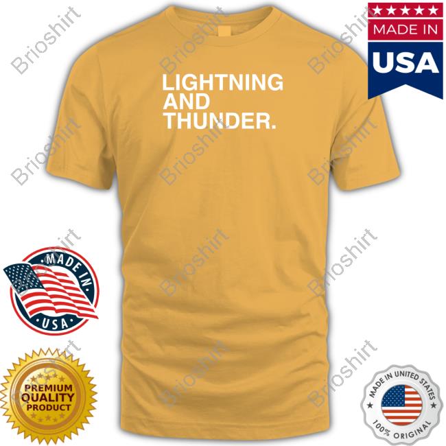 Obvious Shirts Lightning And Thunder Long Sleeve T Shirt
