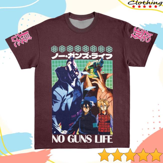 Official Anime Ape Clothing No Guns Life Streetwear AOP T-Shirts 3D All Over Print Animeape