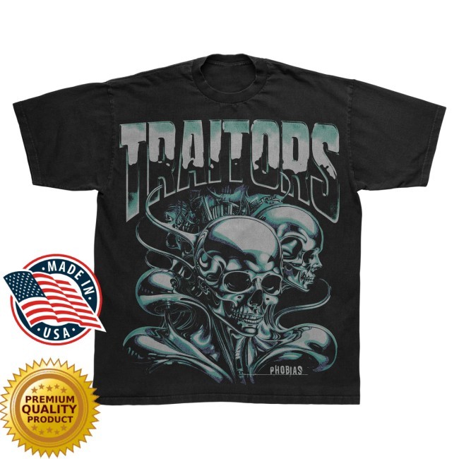 Chrome Skull New Tee Traitors Band