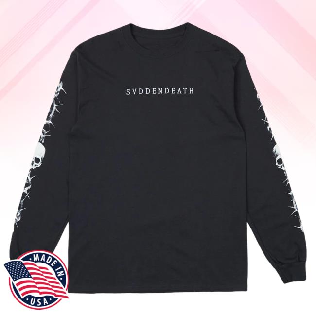 Official Svdden Death Merch Spine Long Sleeve T Shirt Svddendeath
