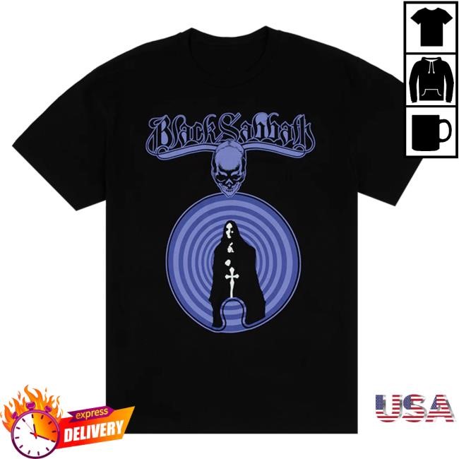 Official Black Sadbath Logo Skull Witch Black Shirts
