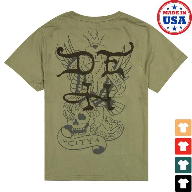 Official Ed Hardy Merch Store Heart Skull Men SS Tees