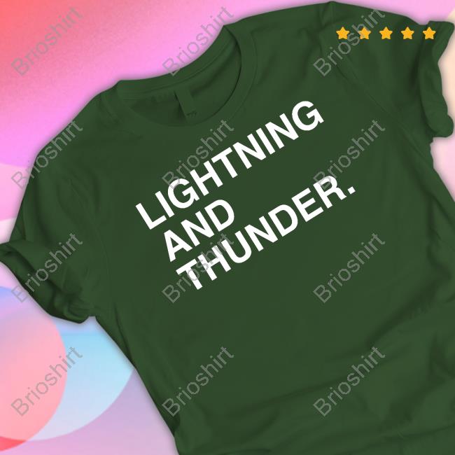 Obvious Shirts Shop Lightning And Thunder T Shirt