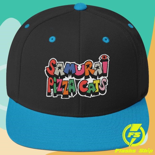 Samurai pizza Cats - Snapback Cap Black/Red | Bull Airs Official | BullAirs