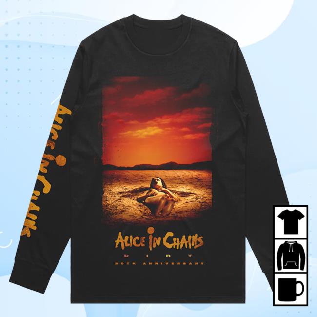 Official Alice In Chains Merch Store Dirt Cover Long Sleeve Tees Aliceinchains