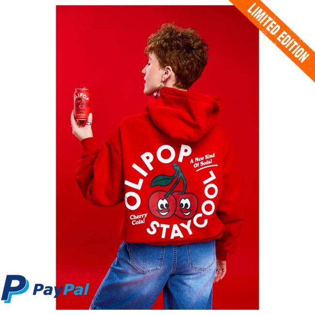 Official Stay Cool Clothing Store Staycool Olipop Cherry Cola Hoody (Red) StaycoolNyc