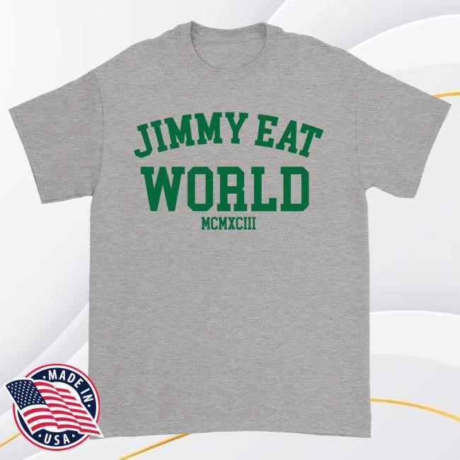 Official Jimmy Eat World '93 Alumni Numerals Shirts (Heather Light Gray)