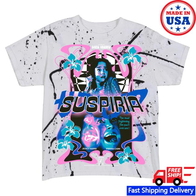 Official Studiohouse Designs Merch Store Suspiria Flowers Tiedye New Shirt Coven (White) Studiohouse Designs Apparel Clothing Shop StudiohouseDesigns