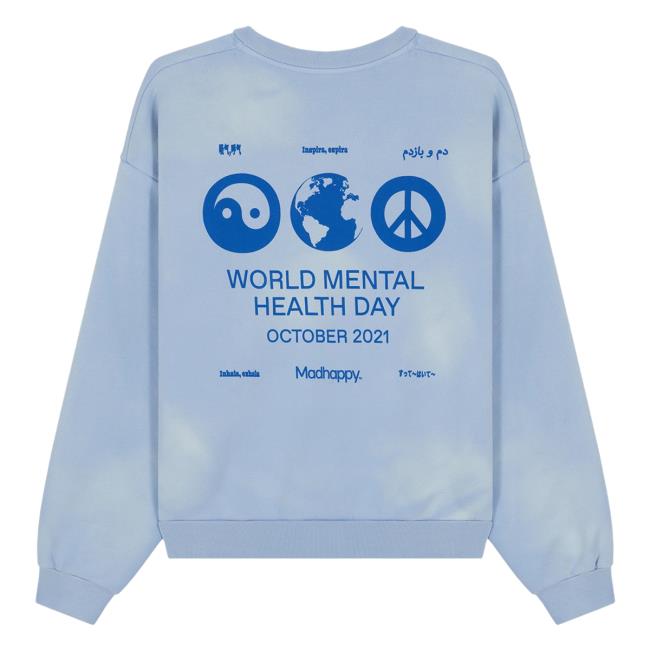 Official Madhappy Clothing Merch Store World Mental Health Day Heritage Pullover Sweatshirt Mad Happy Shop