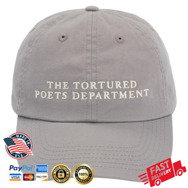 Official Taylor Swift Merch Store The Tortured Poets Department Gray Dad Hat Taylor Swift Apparel Clothing TaylorSwift