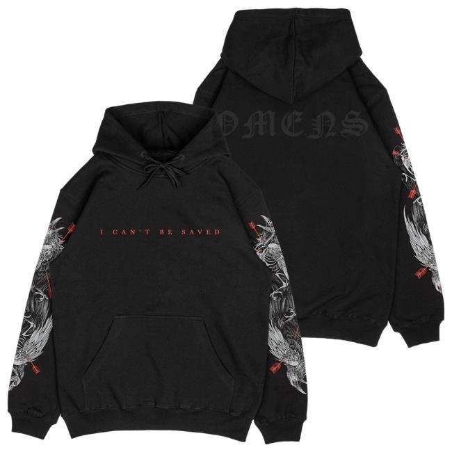 Official Bad Omens Merch Bad Omens Can't Be Saved Popover Hoodie BadOmens