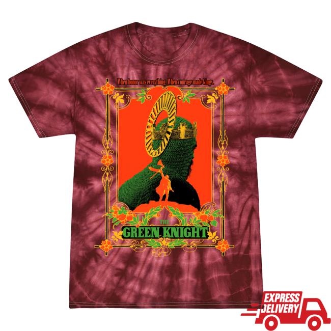 Official Studiohouse Designs The Green Knight Tie Dye Tee Red