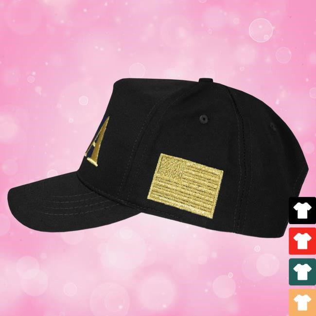 Official Donald Trump Merch Store USA 45-47 Hat Black/Gold