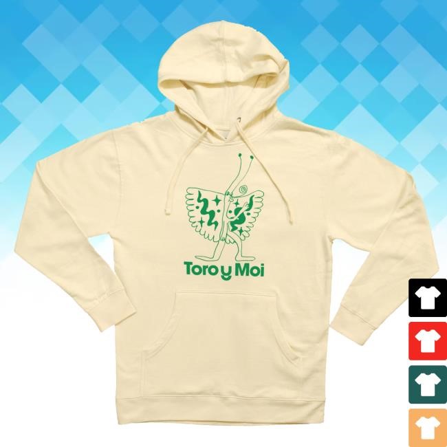 Official Toro y Moi Merch Store Butterfly New Hoodie Toro y Moi