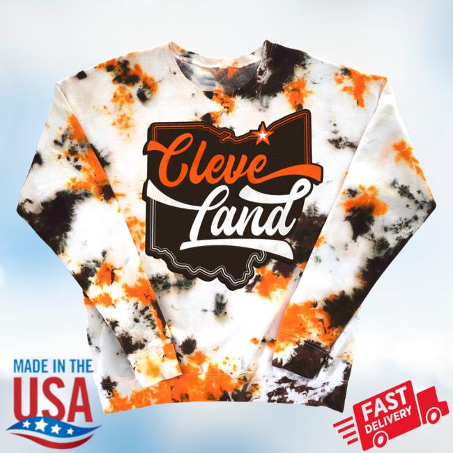 Official Ohio Clothing Store Shop Cleveland Tie Dye 3D Shirt Ohioclothing