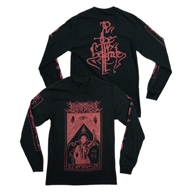 Official Lorna Shore Store Merch Lorna Shore Hellfire Long Sleeve Tee Shirt Black LornaShore