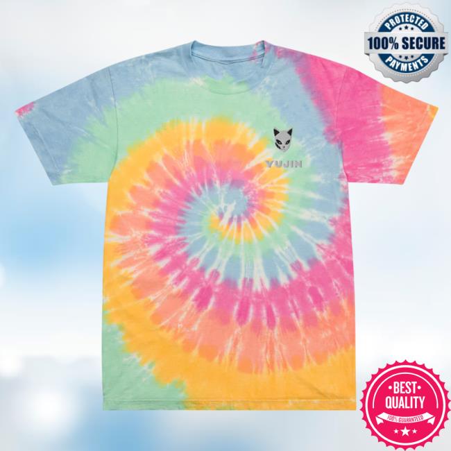 Yujin Clothing Boy In Love Tie Dye T Shirt Sherbet Rainbow Tie-Dye
