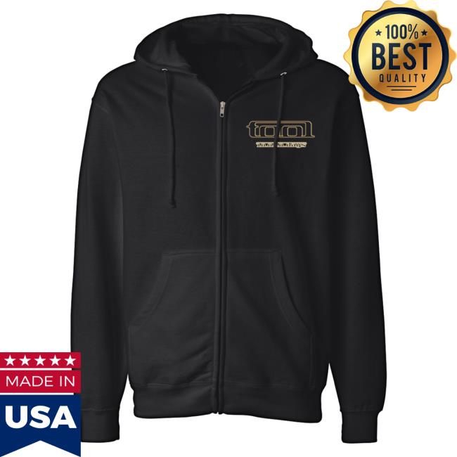 Official Tool Merch Muisc Band Clothing Store Shop 10,000 Days Gold Circle Eyes Midweight Zip Up Popover Hoodie ToolBand ToolMusic