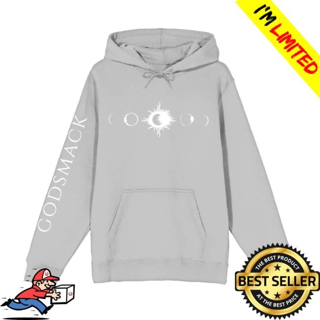 Godsmack Grey Lunar Phases Hoodie Godsmack Merch