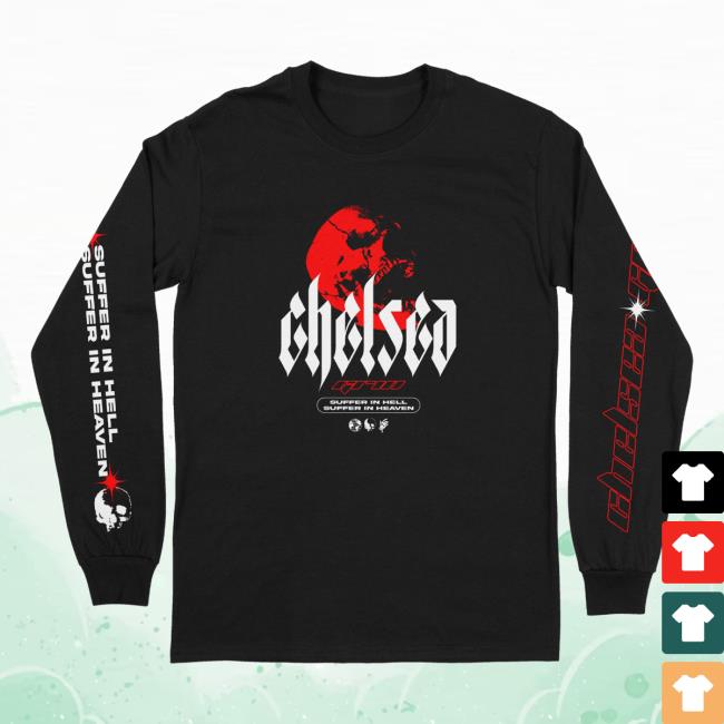 Official Chelsea Grin Merch Suffer In Hell Sufer In Heaven Digiskull Long Sleeve