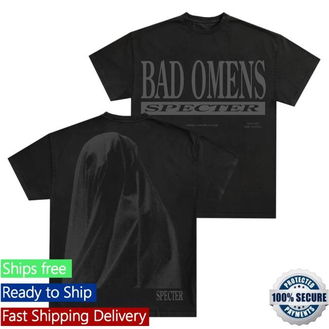 Official Bad Omens Merch Ghost Tees - BLK BadOmens