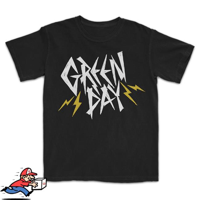 Official Green Day Merch Store Shop Green Day Bolt Logo T Shirt GreenDay