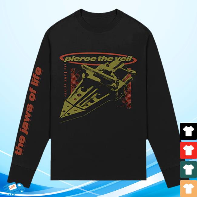Official Pierce The Vei Clothing Store Shop Ptvmerch The Jaws Of Life Long Sleeve Shirt Ptv Merch