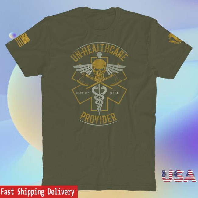 Official The Fat Electrician Merch Bunker Branding UN-Healthcare Shirt Military Green