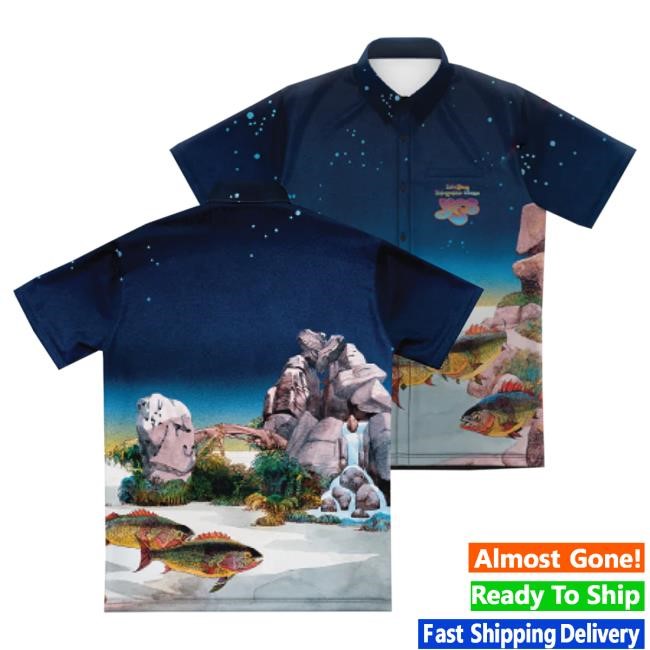 Yes Official Store Tales From Topographic Oceans All Over Print Button Up T Shirt