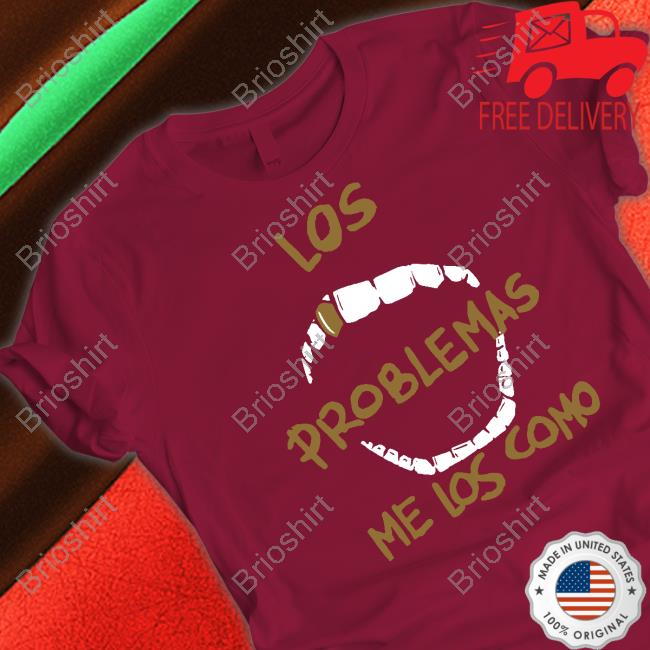 Camiseta Negra Los Problemas Me Los Como Long Sleeve Tee