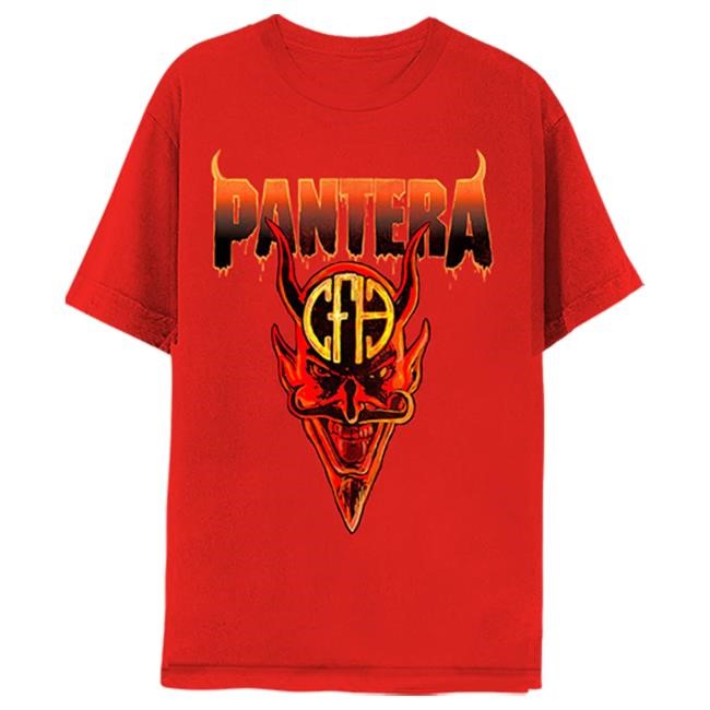 Official Pantera Merch Store Shop I Got My Ass Branded Red T-Shirts