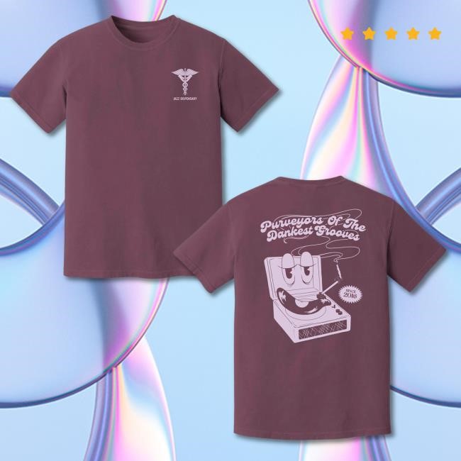 Craft Recordings Jazz Dispensary "Dankest Grooves" Tees (Berry)