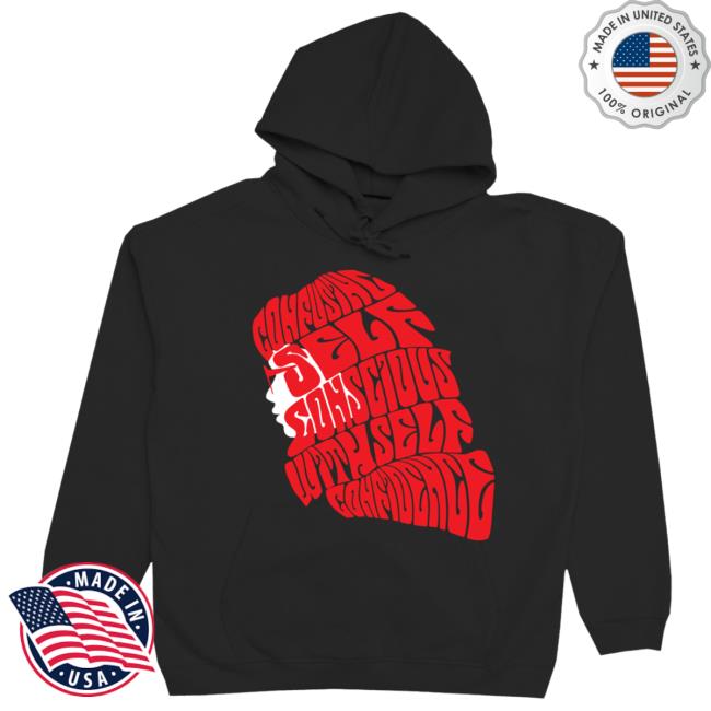 Wavy Hair Black Hoodie