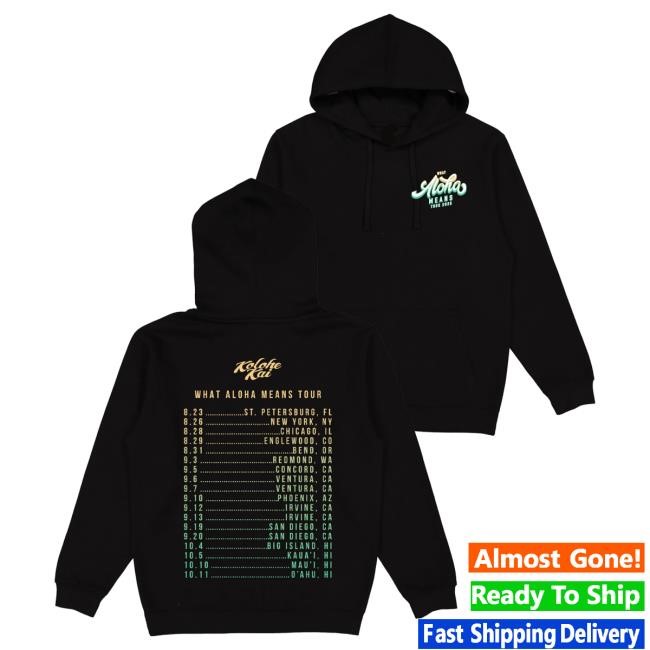 Official Kolohe Kai Merch Store What Aloha Means Tour Pullover Hoodie