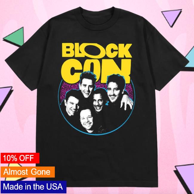 Official Merch Bar New Kids On The Block Store Blockcon Event T Shirt Black MerchBarNewKidsOnTheBlock Nkotb