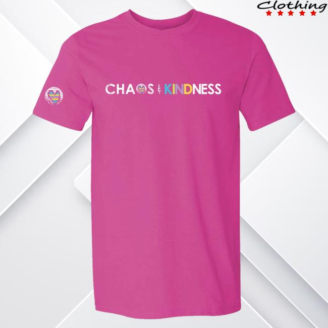 Official Chaos And Kindness Store Chaos & Kindness Logo Top Shirt Heliconia