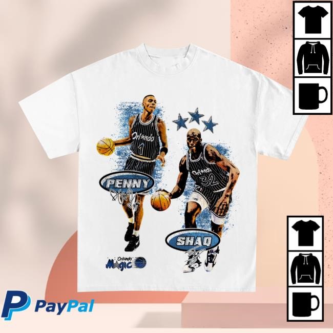 Icy Shop Merch Shaq And Penny "Best Duo" Graphic Tee Shirt
