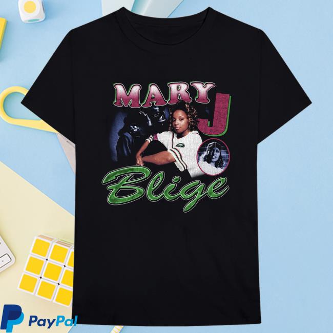 Mary J. Blige Merch Shop Throwback Black New Tee