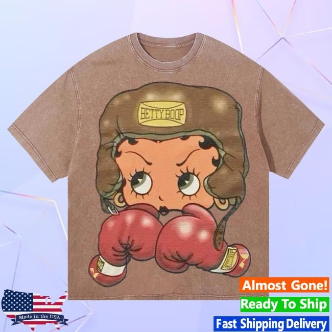 Official Noissey Merch Noissey Cartoon girl Boxing Print Top Shirt