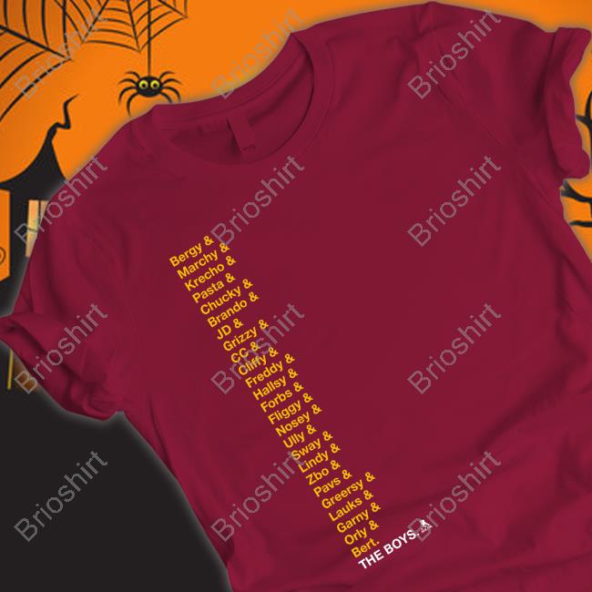 Boston Proshop Merch Bruins 2023 The Boys Roster Shirt Boston Bruins Official Bruins 2023 The Boys Roster Tee