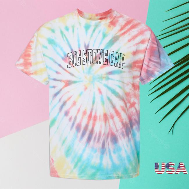 Official Hometown Apparel Clothing Merch Big Stone Gap Virginia Trendy Block Tie Dye Tshirt Prism