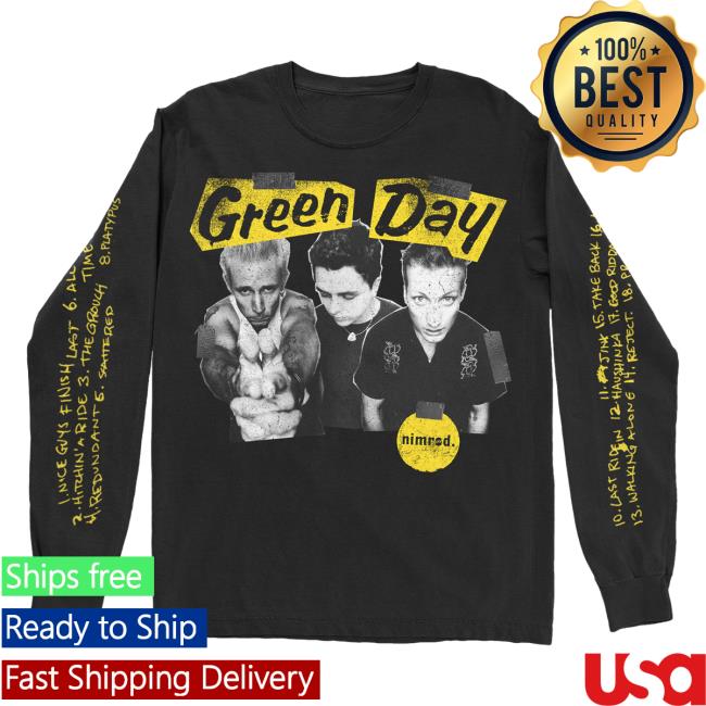 Official Green Day Merch Store Shop Green Day Nimrod XXV L/S T Shirt GreenDay