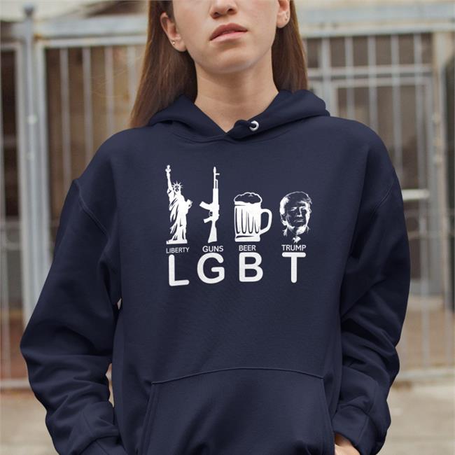 Lil Nas X Lgbt Liberty Guns Beer Donald Trump T-Shirt