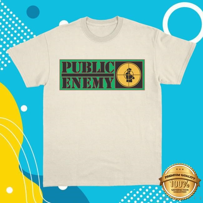 Public Enemy Nation Stack Text Shirt Public Enemy Official Store